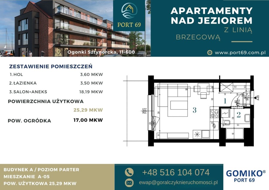 węgorzewski, Węgorzewo, Ogonki, Sztynorcka, Apartament z linią brzegową i ogródkiem pod  klucz