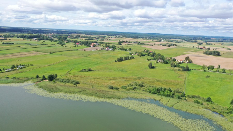 szczycieński, Dźwierzuty, Targowo, Działka - Osada Targowo -linia brzegowa.