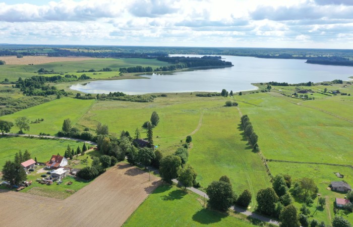 szczycieński, Dźwierzuty, Targowo, Działka - Osada Targowo -linia brzegowa.