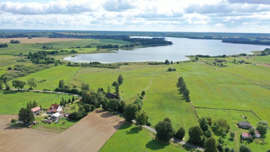 szczycieński, Dźwierzuty, Targowo, Działka - Osada Targowo -linia brzegowa.