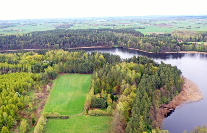 giżycki, Wydminy, Sucholaski, Działka z linią brzegową na półwyspie - Sucholaski